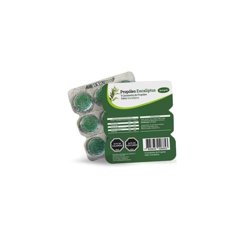 Propoleo Eucaliptus x 9 caramelos SPRINGLIFE/suplalim